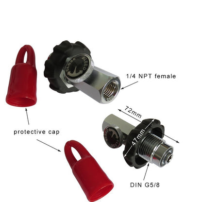 11338 DIN Tank Fill Adapter To 1/4Npt Female DIN Connector - image 3