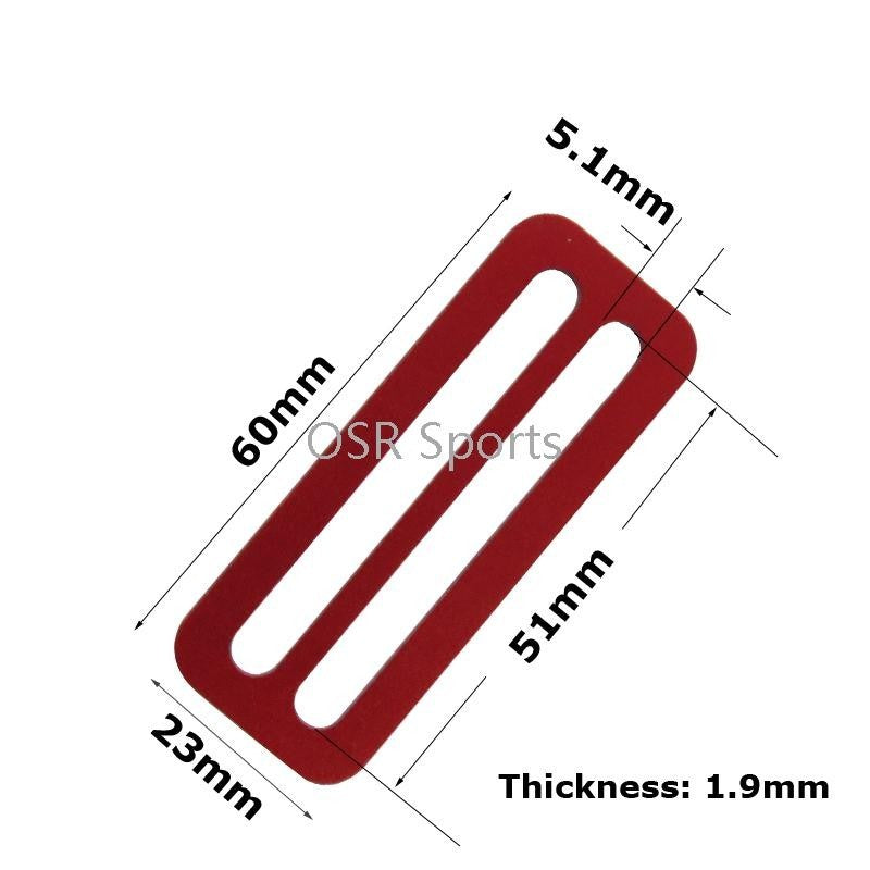 11262-XX Alu Tri-Bar Glider 50mm Webbing Keeper - image 4