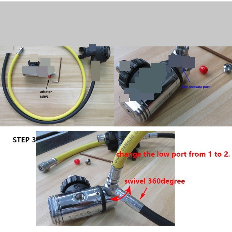 11480 11481 90 Degree 1 To 2 Ports Swivel Adapter For LP Port With LP Plug - image 3