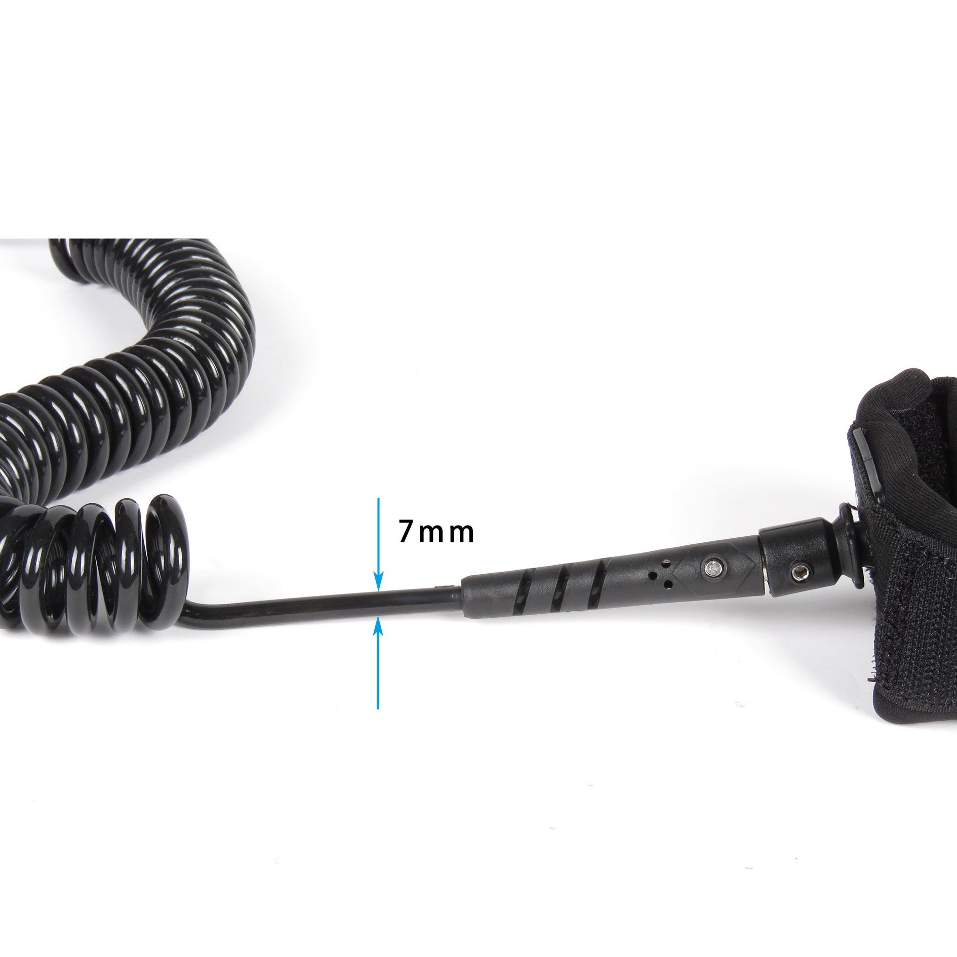 60149 Coiled Sup Board Leash, 7mm, 10' - image 6
