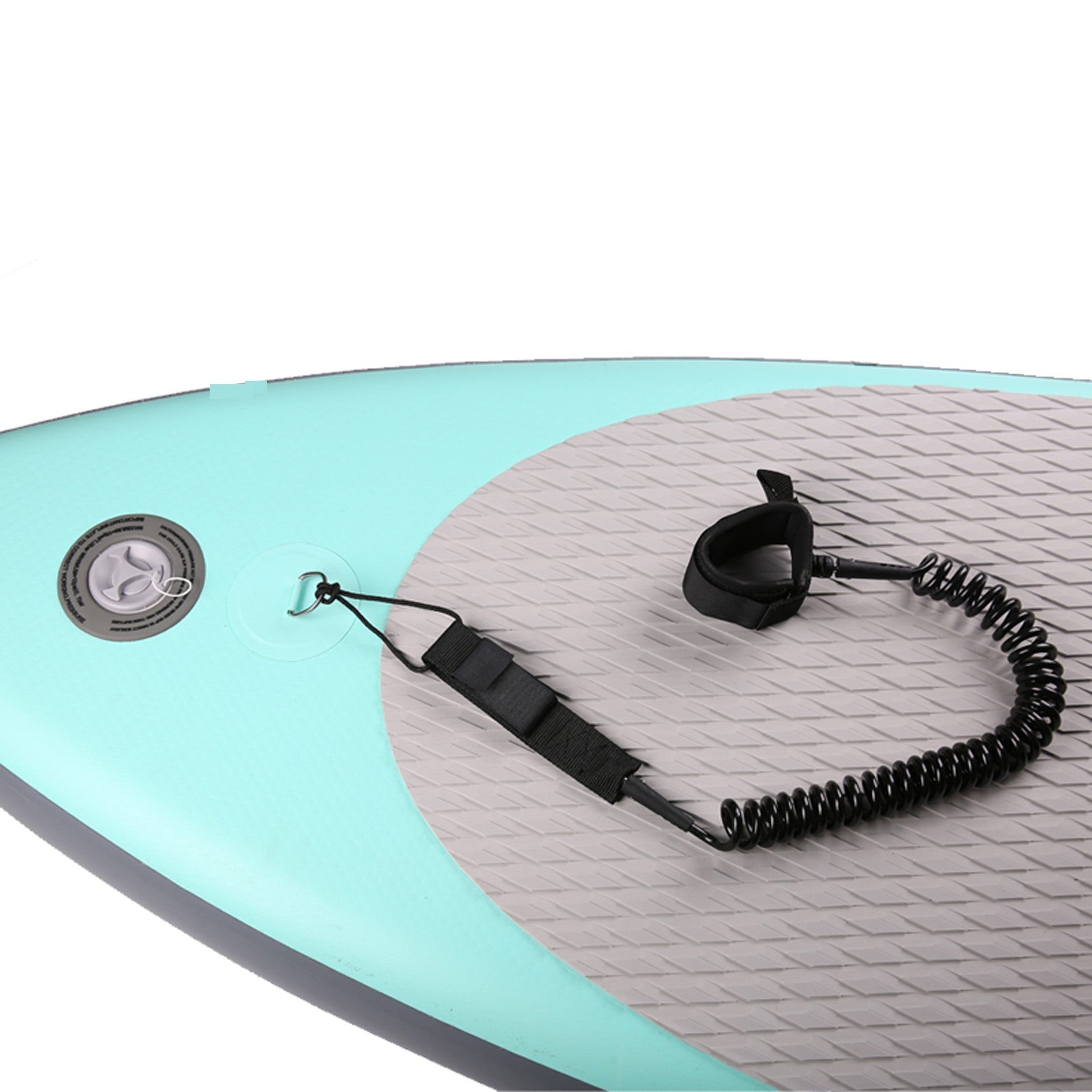 60149 Coiled Sup Board Leash, 7mm, 10' - image 9