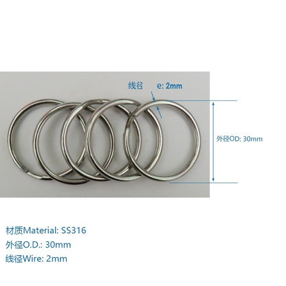214112 Key Ring, SS316 - image 4