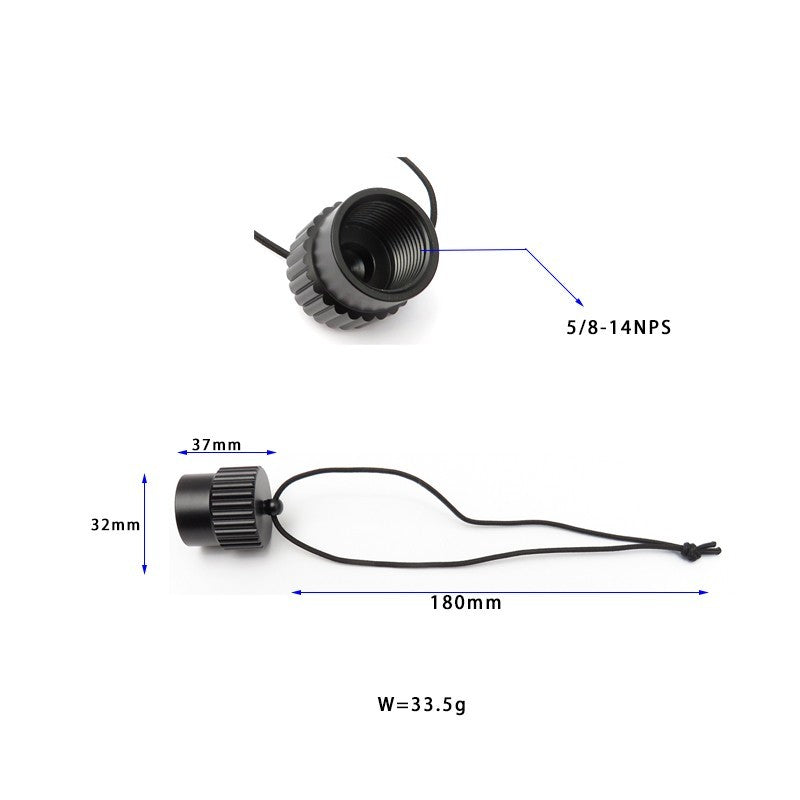 11249-XX Aluminum Dust Cap For First Stage DIN - image 2