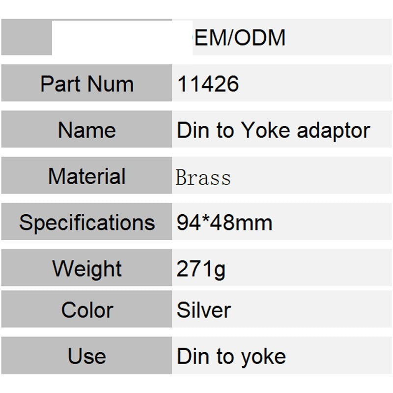 11426+11189 DIN To YOKE Adapter+Dust Cap - image 7