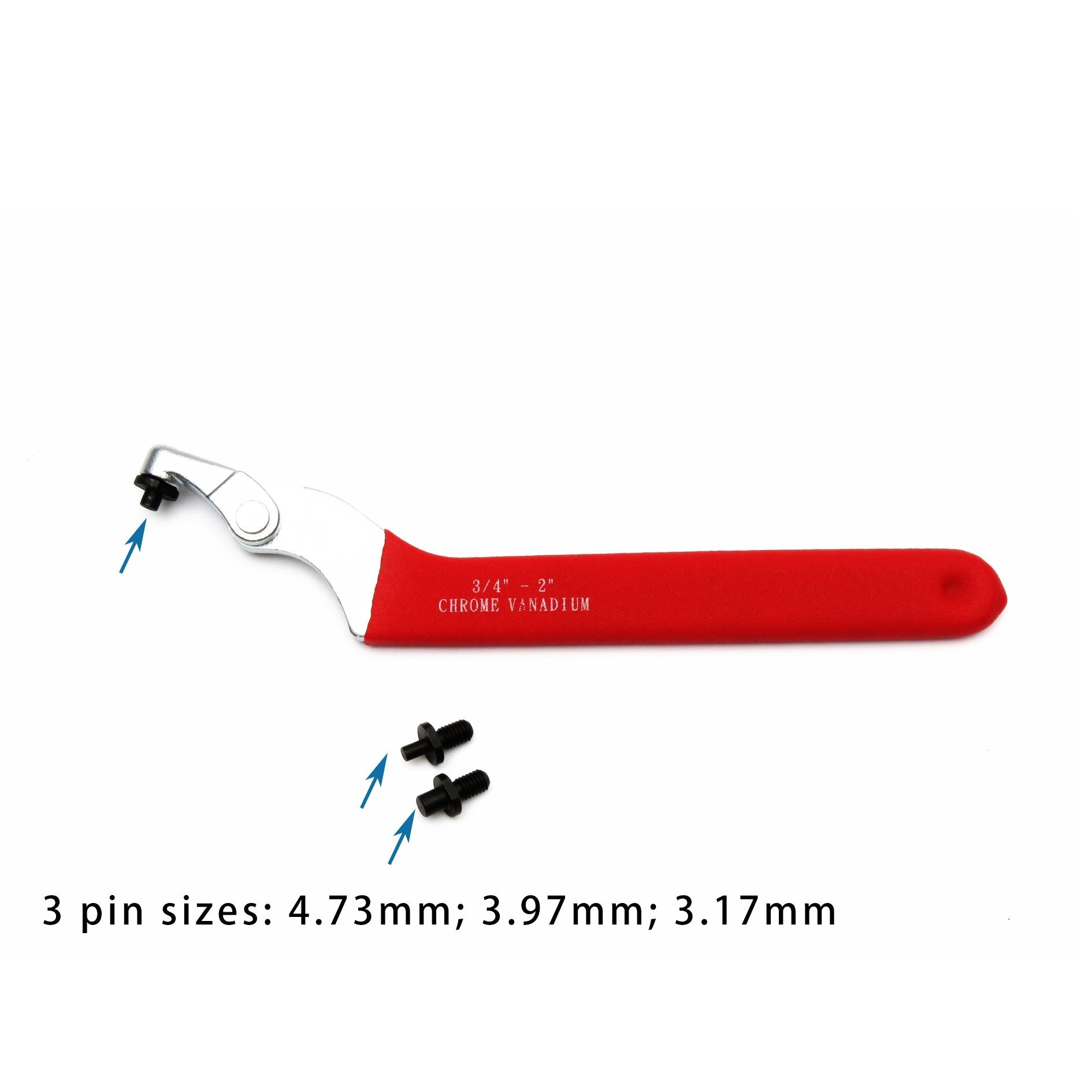 11442 Spanner Wrench With 3 Sizes Of Pin - image 3