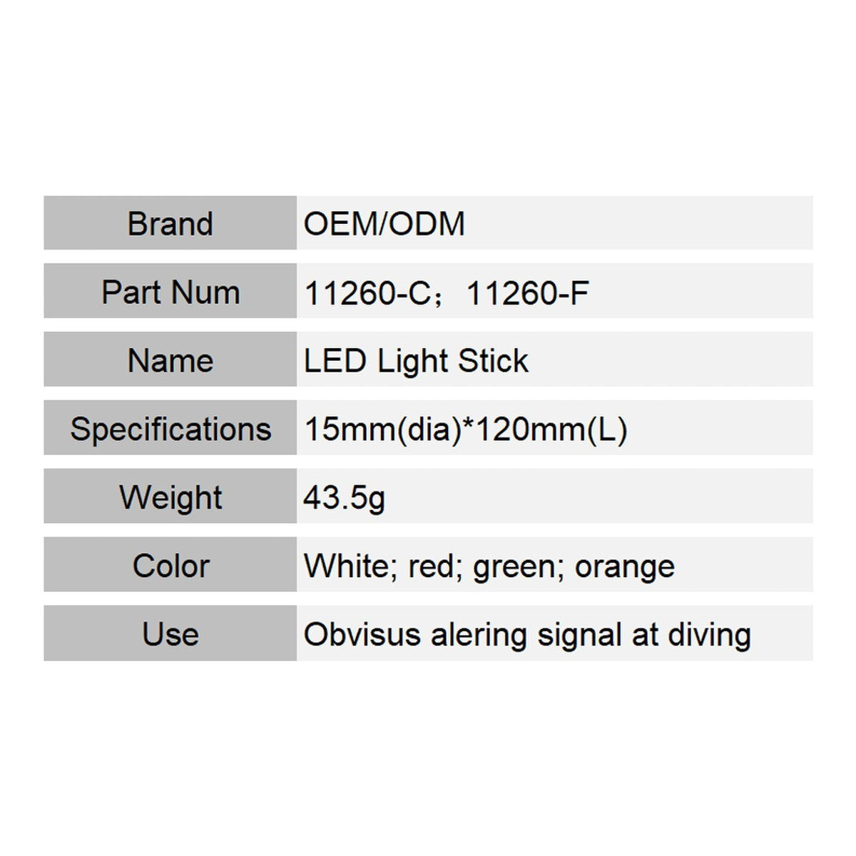 11260-C；11260-F LED Light Stick - image 6