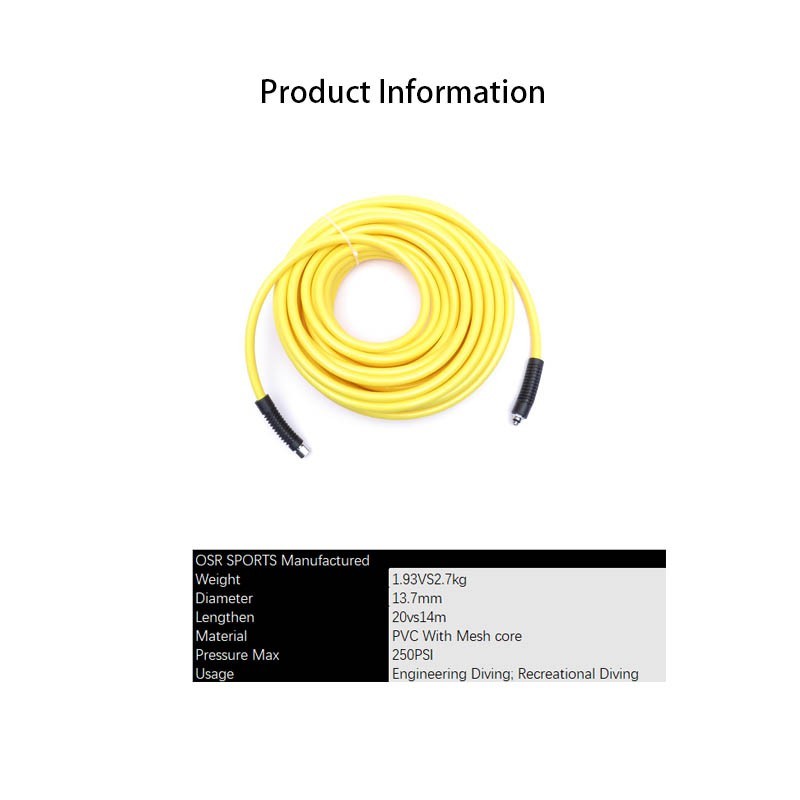 11427 Inflation Hose For Fisherman 14M Vs 20M - image 2