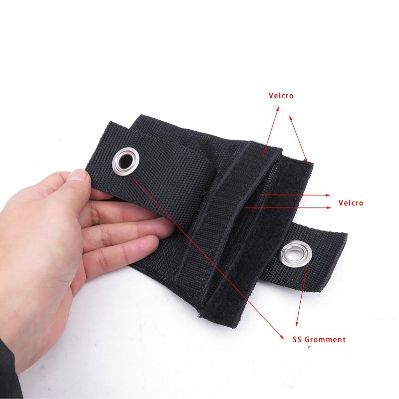 60020 Scuba Diving Tail Weight Pouch For Double Cylinders Back Mount BCD Tank Trim Adjustment - image 2