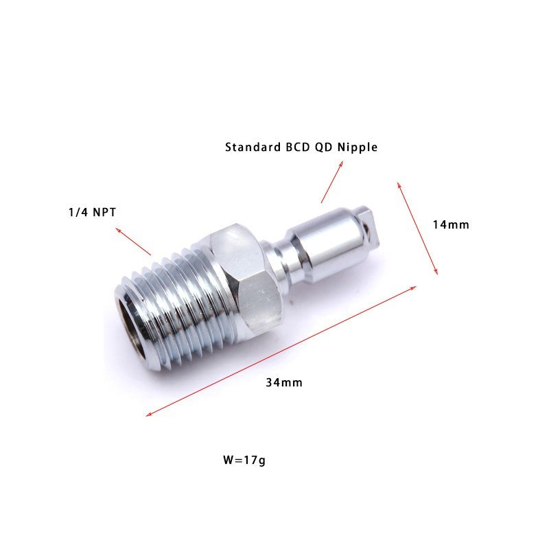 11517 Adaptor male 1/4 NPT to standard BC QD - image 3
