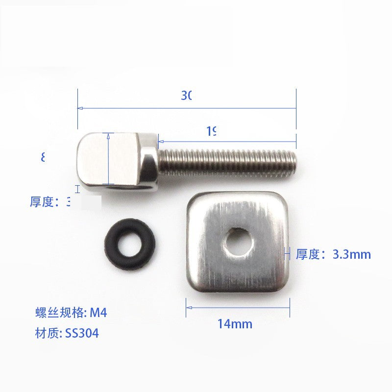 11700 Screw For Surboard Fin M4, Pair - image 3