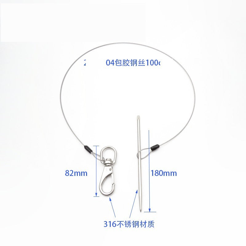 60347 Fishing Stringer With Cable, 80Cm, 100Cm Or 120Cm - image 2