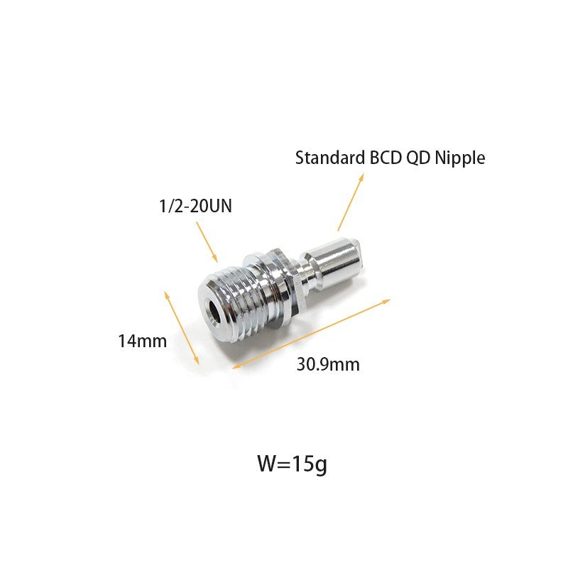 11760 1/2-20UN QD Nipple Blow Gun Connector - image 2