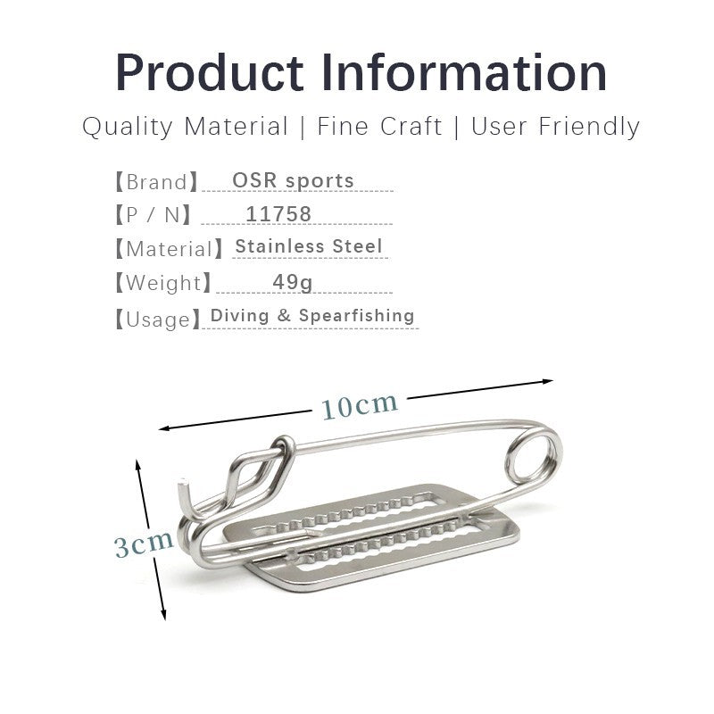 11758 Waist Belt Snap Hook, Fisherman'S Clip - image 5
