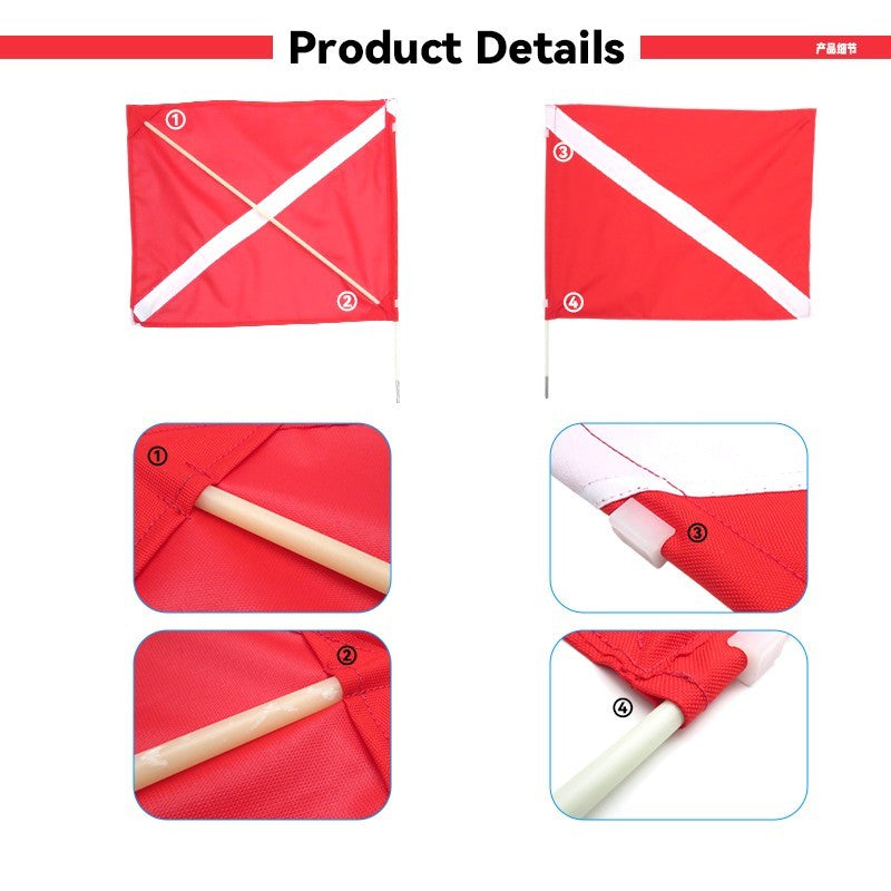 11753+60378 Diving Dive Flag Float With Weight And Float Rod - image 7