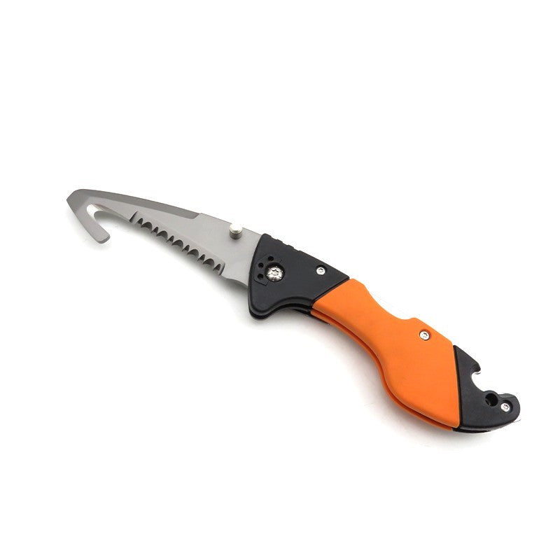 11731 K08 Folding Titanium-Plated Diving Rescue Knife - image 4