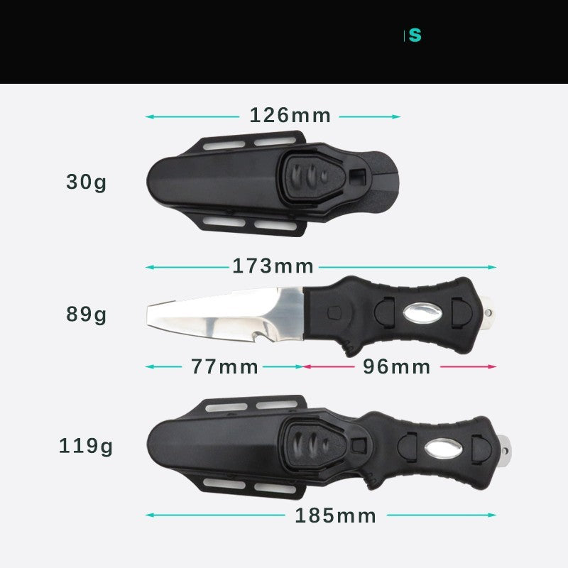 11590 K02 Black Handle Professional Water Rescue Knife - image 3