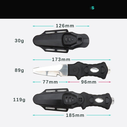 11590 K02 Black Handle Professional Water Rescue Knife - image 3