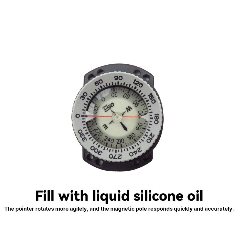 11730 Professional Diving Compass, Grey Bungee Mount - image 3
