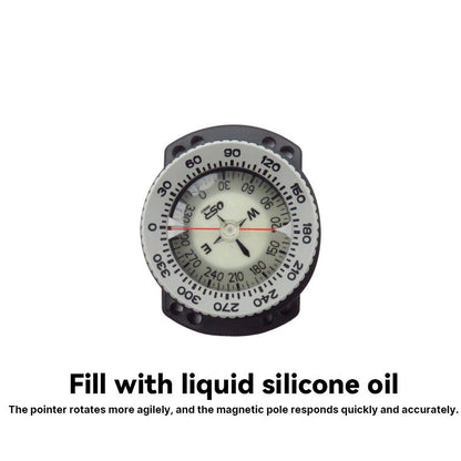 11730 Professional Diving Compass, Grey Bungee Mount - image 3